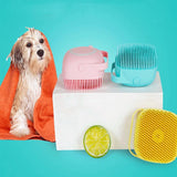 Escova de Banho e Massageador de Silicone com Dispenser para Pet - Dant Rei Store