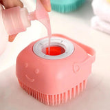 Escova de Banho e Massageador de Silicone com Dispenser para Pet - Dant Rei Store